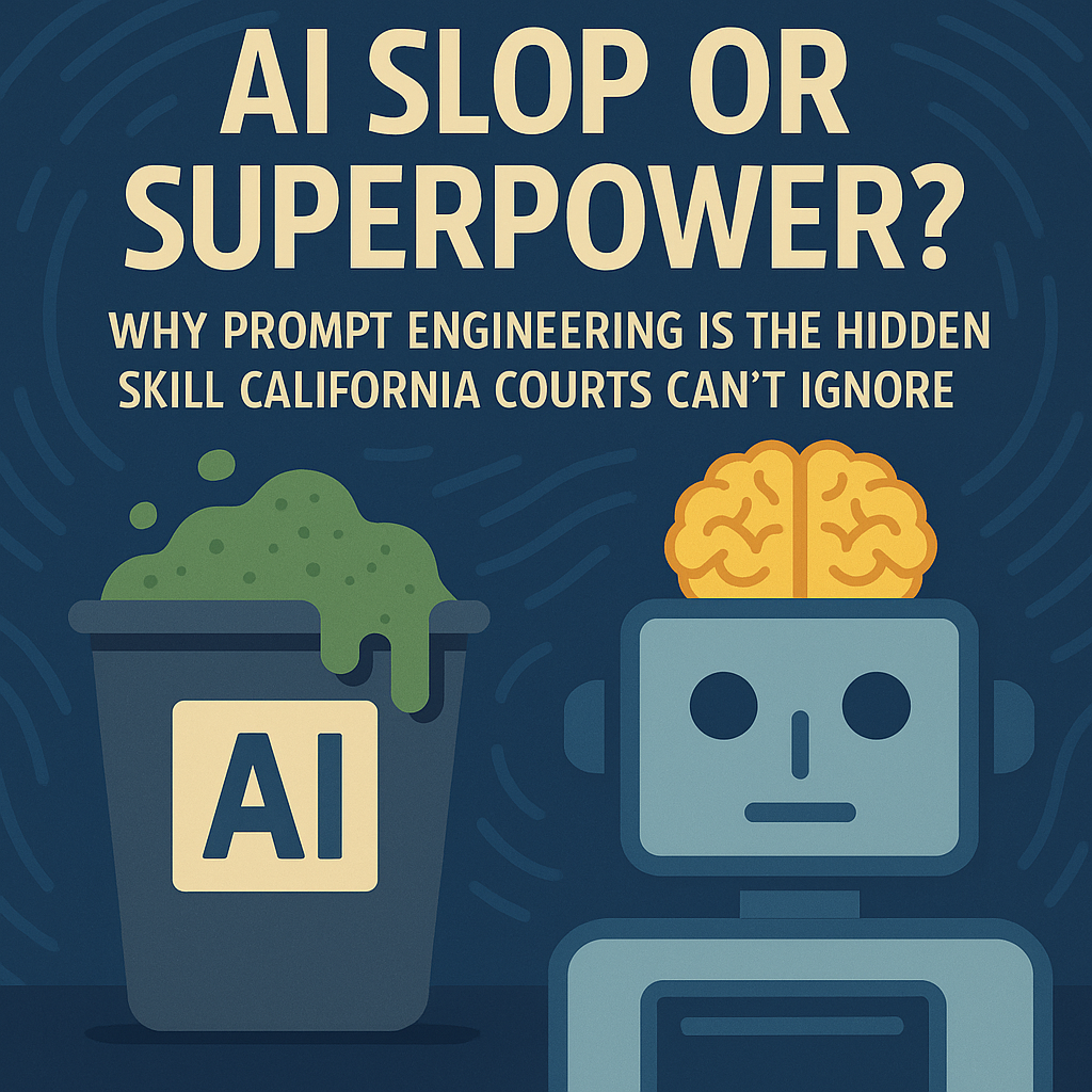 AI Slop or Superpower? Why Prompt Engineering Is the Hidden Skill California Courts Can’t Ignore